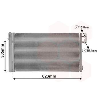 Condenseur, climatisation VAN WEZEL OEM 6930039