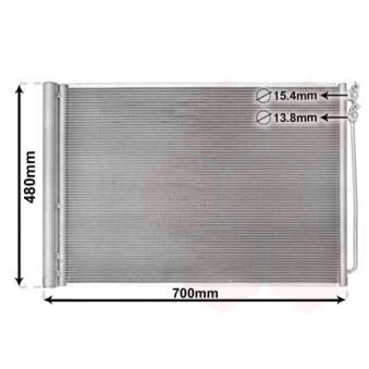 Condenseur, climatisation VAN WEZEL OEM 64509109723