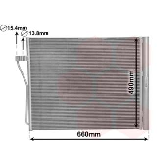 Condenseur, climatisation VAN WEZEL OEM 64509109724