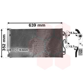 Condenseur, climatisation VAN WEZEL OEM 64509288942 Condenseur, climatisation VAN WEZEL OEM 64509288942