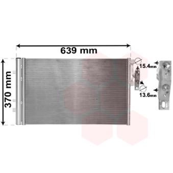 Condenseur, climatisation VAN WEZEL OEM 64539216143