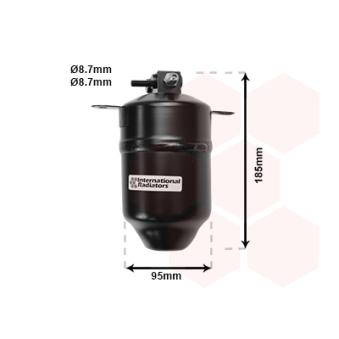 Filtre déshydratant, climatisation VAN WEZEL OEM 8390469