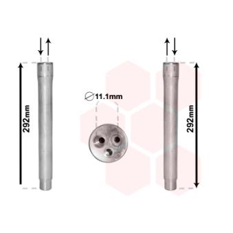 Filtre déshydratant, climatisation VAN WEZEL OEM 64506804722