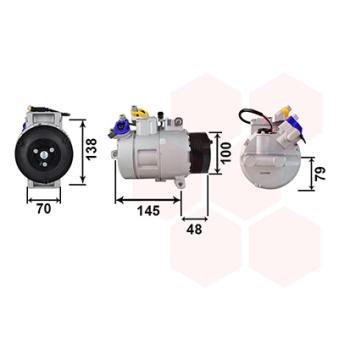 Compresseur, climatisation VAN WEZEL OEM 64526924792