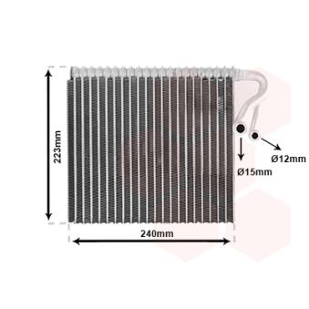 Évaporateur climatisation VAN WEZEL 0600V403