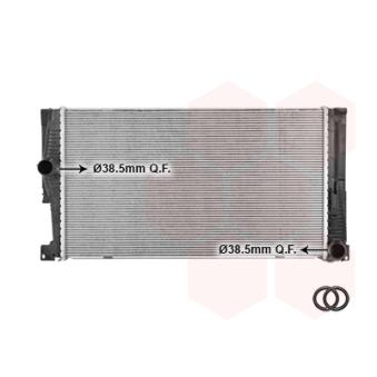 Radiateur, refroidissement du moteur VAN WEZEL 06012714