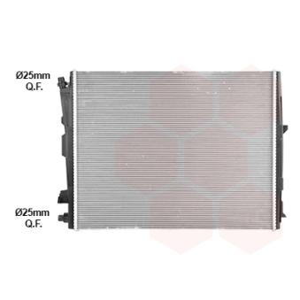 Radiateur, refroidissement du moteur VAN WEZEL 06012758