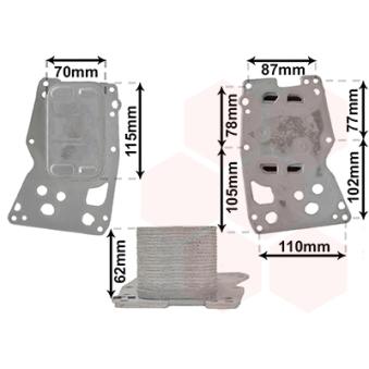Radiateur d'huile VAN WEZEL 06013715