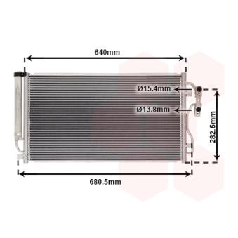 Condenseur, climatisation VAN WEZEL OEM 17116806455 Condenseur, climatisation VAN WEZEL OEM 17116806455