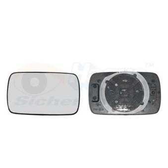 Verre de rétroviseur, rétroviseur extérieur VAN WEZEL 0620831