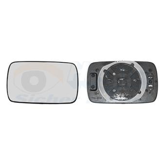 Verre de rétroviseur, rétroviseur extérieur VAN WEZEL 0620837