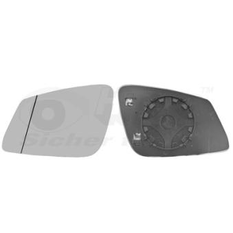 Verre de rétroviseur, rétroviseur extérieur VAN WEZEL 0633837