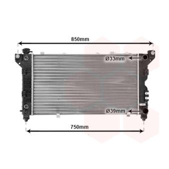 Radiateur, refroidissement du moteur VAN WEZEL OEM 4682976