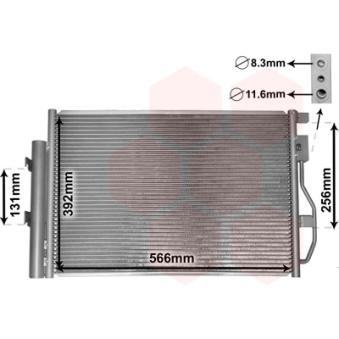 Condenseur, climatisation VAN WEZEL OEM 96943762