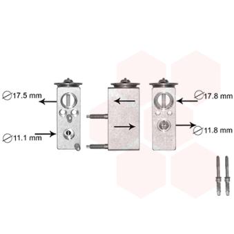Détendeur, climatisation VAN WEZEL 09001276