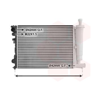 Radiateur, refroidissement du moteur VAN WEZEL OEM 1301P1