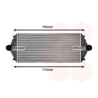 Intercooler, échangeur VAN WEZEL OEM 0384E7