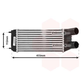 Intercooler, échangeur VAN WEZEL 09004264