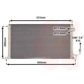 Condenseur, climatisation VAN WEZEL OEM 6455Z7 Condenseur, climatisation VAN WEZEL OEM 6455Z7
