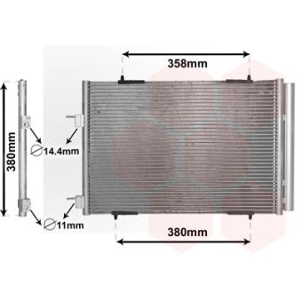 Condenseur, climatisation VAN WEZEL OEM 6455HV