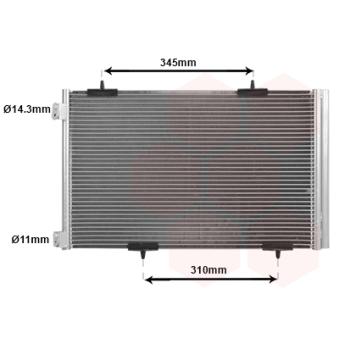 Condenseur, climatisation VAN WEZEL 09005290