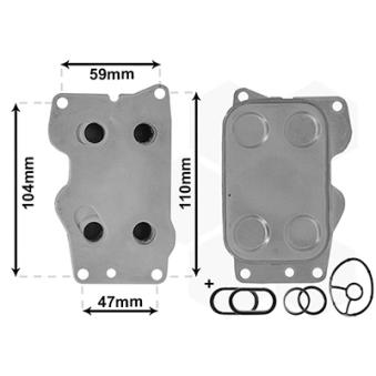 Radiateur d'huile VAN WEZEL 09013701