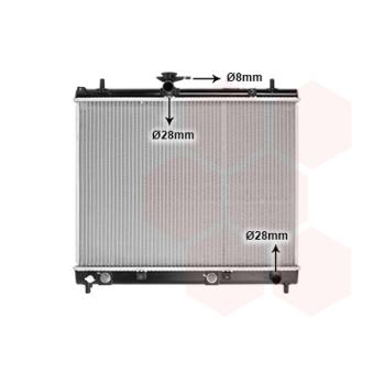 Radiateur, refroidissement du moteur VAN WEZEL [11002069]