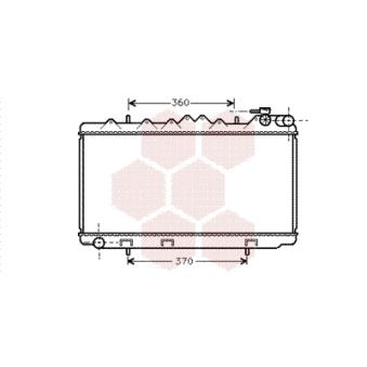 Radiateur, refroidissement du moteur VAN WEZEL 13002122