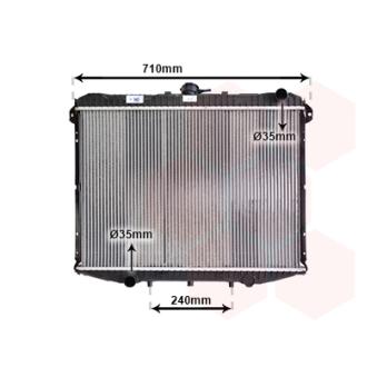 Radiateur, refroidissement du moteur VAN WEZEL OEM 1953239