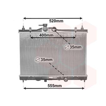 Radiateur, refroidissement du moteur VAN WEZEL 13002338
