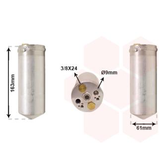 Filtre déshydratant, climatisation VAN WEZEL OEM 9213177J00
