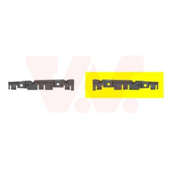 Support, pare-chocs avant gauche VAN WEZEL [1604567]