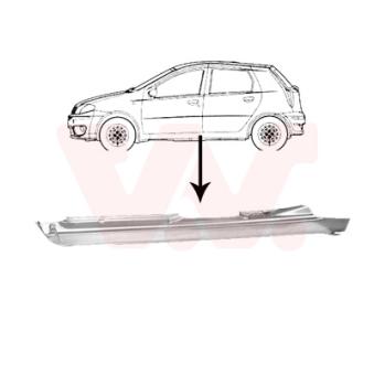 Marche-pied VAN WEZEL OEM 71716069 Marche-pied VAN WEZEL OEM 71716069