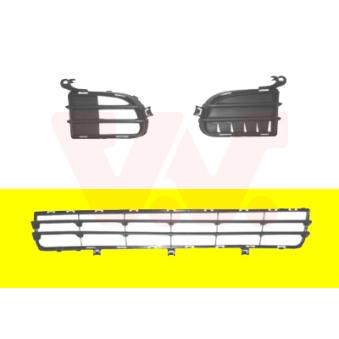 Grille de ventilation, pare-chocs VAN WEZEL 1623590