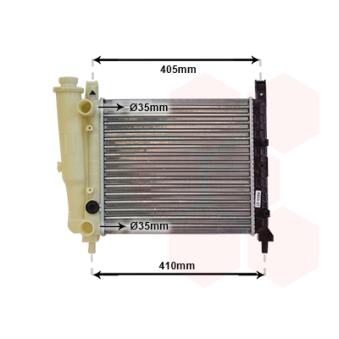 Radiateur, refroidissement du moteur VAN WEZEL OEM 7559876 Radiateur, refroidissement du moteur VAN WEZEL OEM 7559876