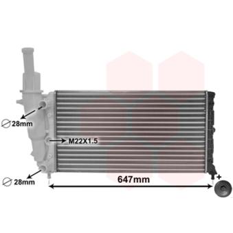 Radiateur, refroidissement du moteur VAN WEZEL OEM 7774531