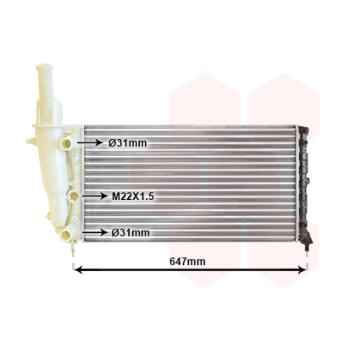 Radiateur, refroidissement du moteur VAN WEZEL OEM 7741913 Radiateur, refroidissement du moteur VAN WEZEL OEM 7741913