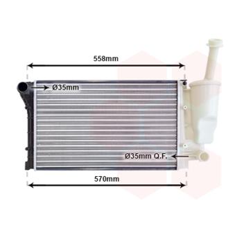 Radiateur, refroidissement du moteur VAN WEZEL OEM 51759805