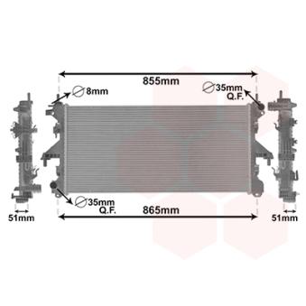 Radiateur, refroidissement du moteur VAN WEZEL OEM 1362917080