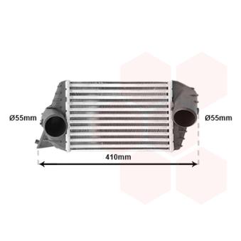 Intercooler, échangeur VAN WEZEL OEM 46745841