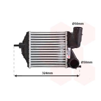 Intercooler, échangeur VAN WEZEL OEM 46831804 Intercooler, échangeur VAN WEZEL OEM 46831804