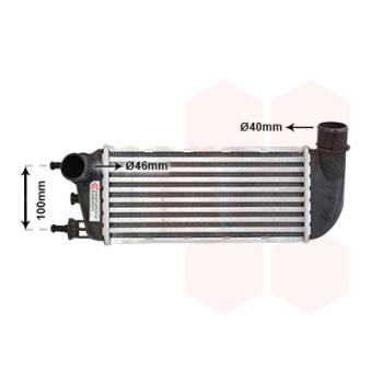 Intercooler, échangeur VAN WEZEL OEM 1541416