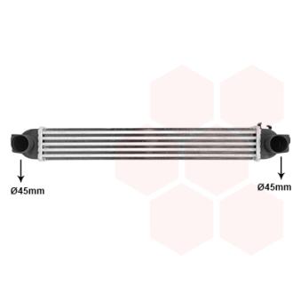 Intercooler, échangeur VAN WEZEL OEM 51790623