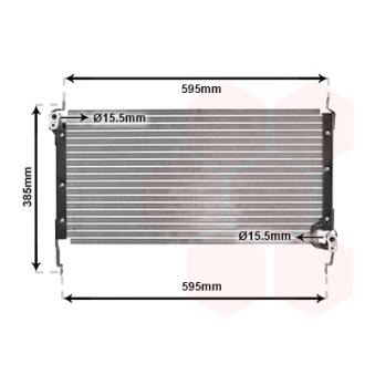 Condenseur, climatisation VAN WEZEL [17005173]