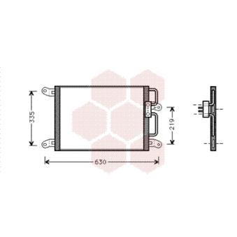 Condenseur, climatisation VAN WEZEL OEM 6455CG