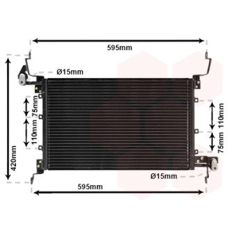 Condenseur, climatisation VAN WEZEL 17005204