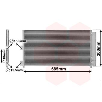 Condenseur, climatisation VAN WEZEL OEM 46820833 Condenseur, climatisation VAN WEZEL OEM 46820833