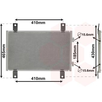 Condenseur, climatisation VAN WEZEL OEM 13401660