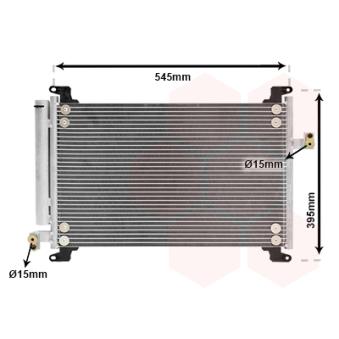 Condenseur, climatisation VAN WEZEL [17005327]