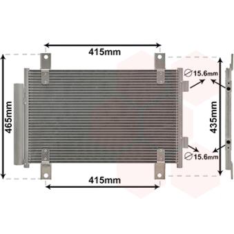 Condenseur, climatisation VAN WEZEL OEM 1347842080 Condenseur, climatisation VAN WEZEL OEM 1347842080